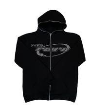 Load image into Gallery viewer, Rafa Rare Full Zip Rhinestone Hoodie
